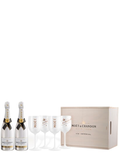 Moët & Chandon Ice Impérial avec 4 verres sous coffret