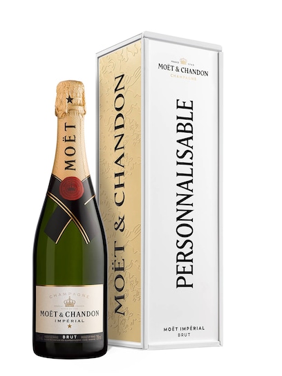 Moët & Chandon Coffret Cadeau Classique en métal personnalisable Impérial Brut