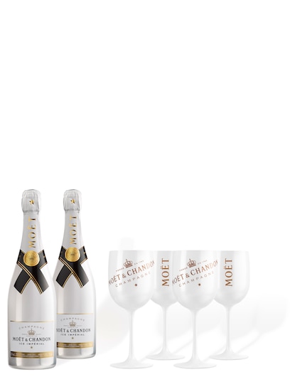 Moët & Chandon Ice Impérial avec 4 verres sous coffret