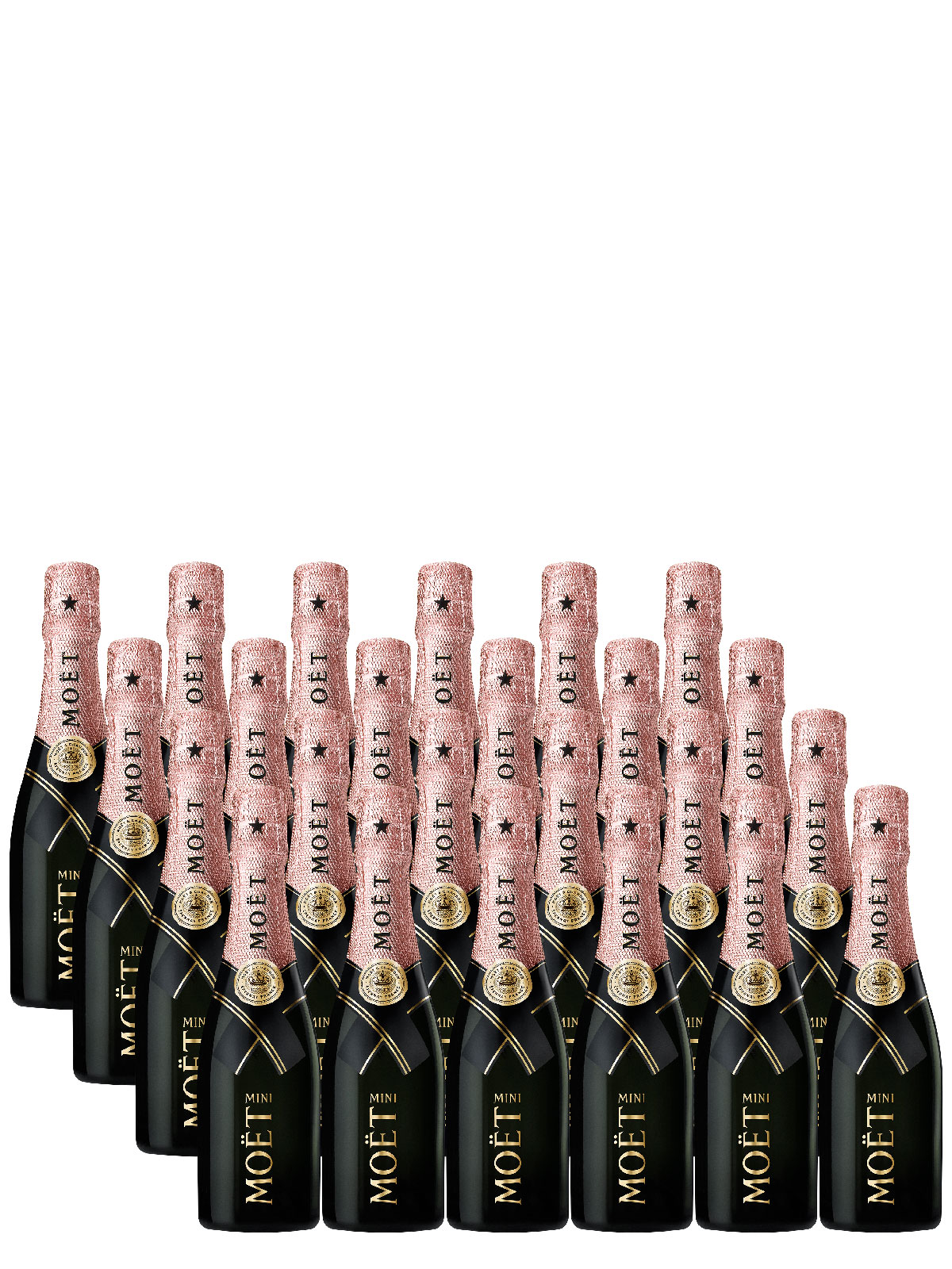 mini moet rose bottles 6 pack