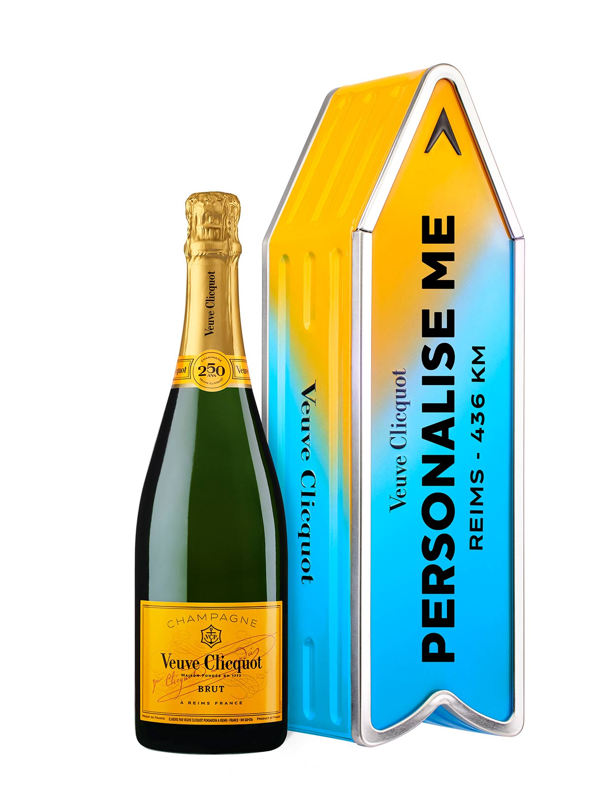 Champagne blue bottle deals