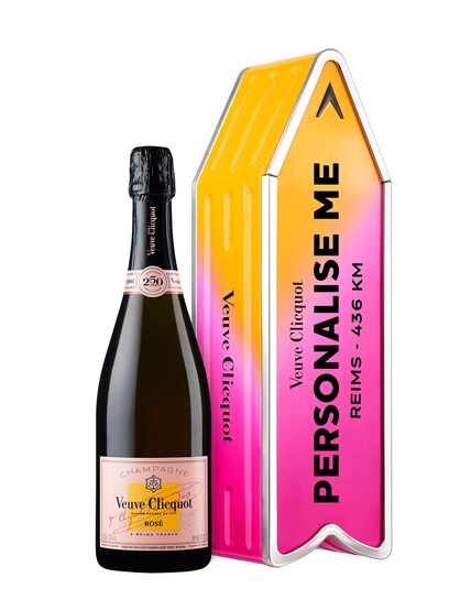 Veuve Clicquot Limited Edition Rosé Personalisable Arrow