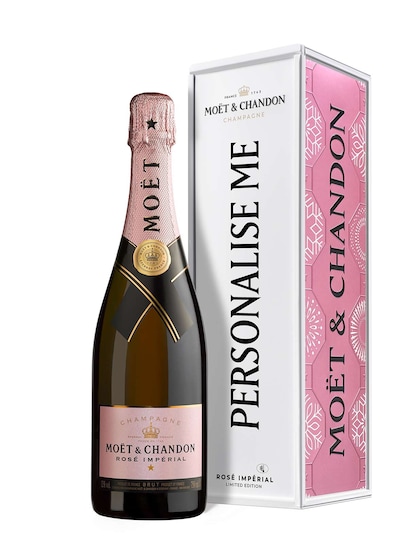 Moët & Chandon Rosé Impérial Personalisable Metal Gift Box Limited Edition End Of Year 2022