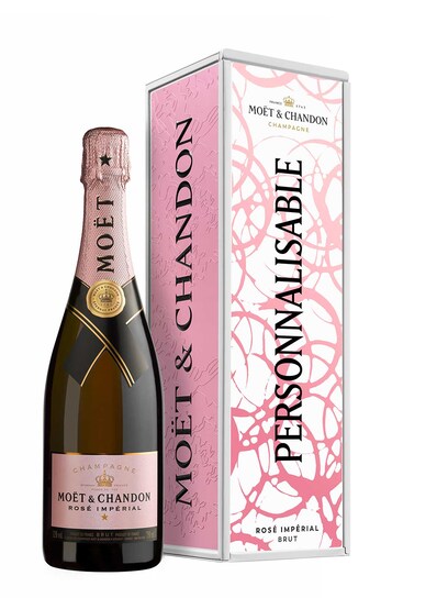 Moët & Chandon Rosé Impérial sous coffret personnalisable en métal par Clos19